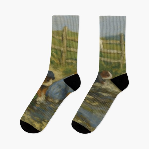 Item preview, Guinea Pig Laundresses by a Stream (After Boudin) designed and sold by gandolfwizard.