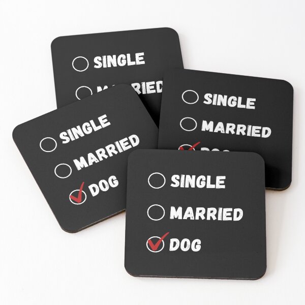 Item preview, Single Married Dog, Dog Lover Shirt designed and sold by Sleepy Cat Design.