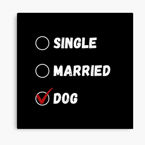 Item preview, Single Married Dog, Dog Lover Shirt designed and sold by Sleepy Cat Design.