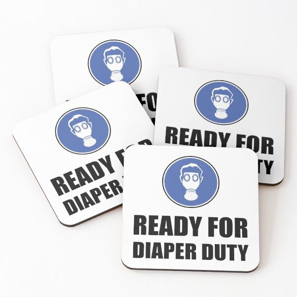 Item preview, Ready For Diaper Duty Gas Mask Funny designed and sold by TheBestStore.