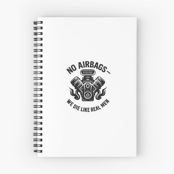 Item preview, No Airbags, We Die Like Real Men designed and sold by AmaroWheels.