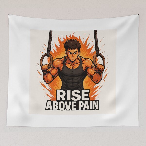 Item preview, Rise Above Pain – Ring Pull-Up Hero Edition designed and sold by Treyyu.