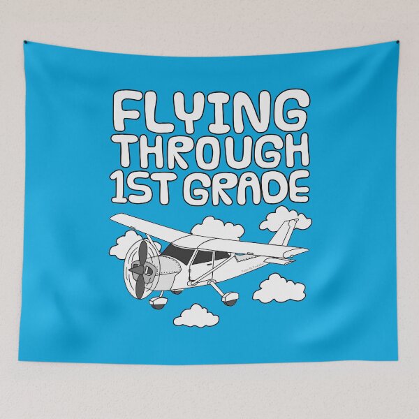 Item preview, Flying Through 1st Grade, Plane, Back To School designed and sold by doodlerob.