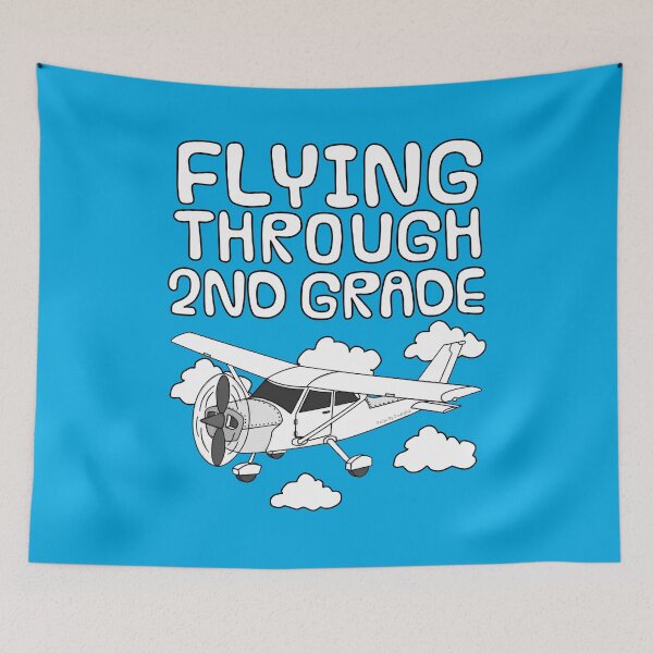 Item preview, Flying Through 2nd Grade, Plane, Back To School designed and sold by doodlerob.