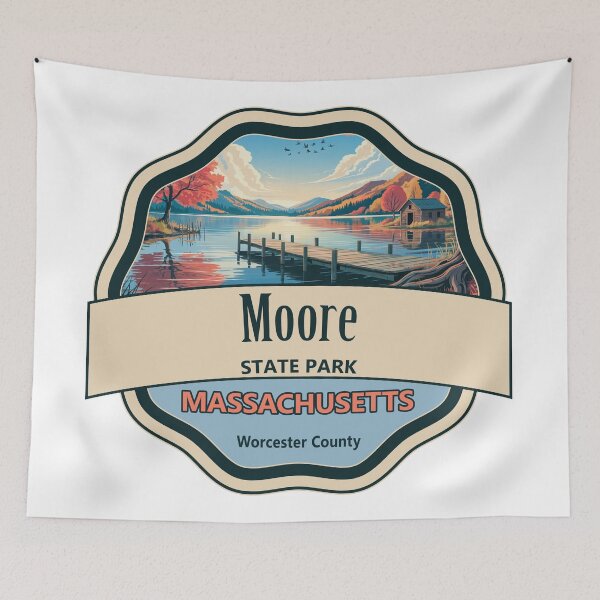 Item preview, Moore State Park, Worcester County, Massachusetts designed and sold by Wanderful-roads.