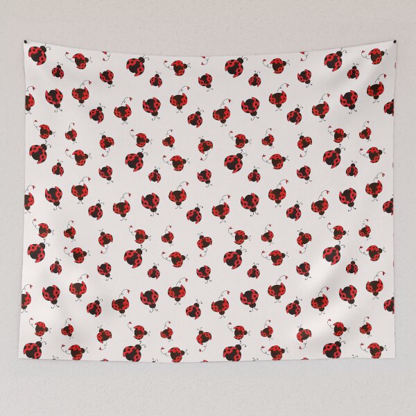 Item preview, Tiny Ladybug Dance – Cute Spotty Pattern designed and sold by KawaiiNugs.