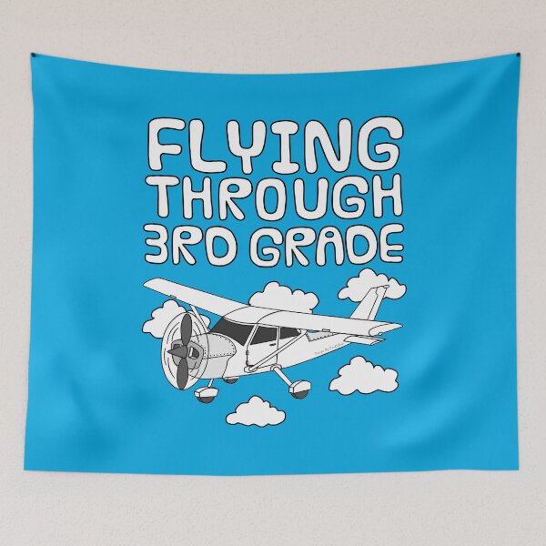 Item preview, Flying Through 3rd Grade, Plane, Back To School designed and sold by doodlerob.