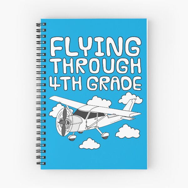 Artikelvorschau, Durch die 4. Klasse fliegen, Flugzeug, Schulanfang entworfen und verkauft von doodlerob.