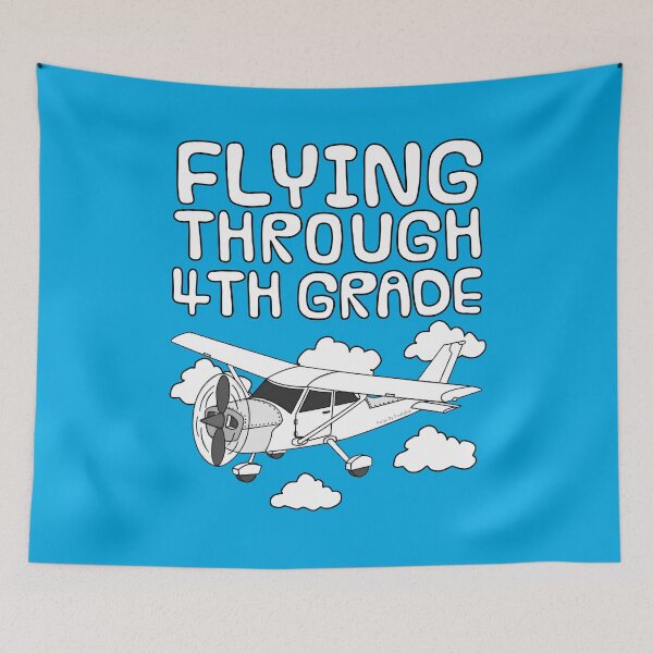 Item preview, Flying Through 4th Grade, Plane, Back To School designed and sold by doodlerob.