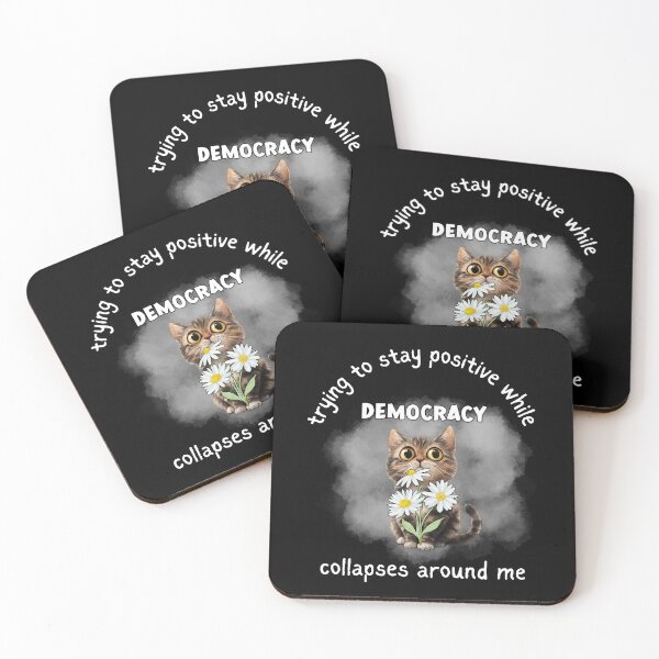 Item preview, Protest, Resist, Save Democracy, Positive Cat designed and sold by desireedickens.
