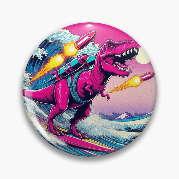 Item preview, T-Rex riding the Wave off Kanagawa designed and sold by Litmus.