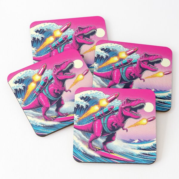 Item preview, T-Rex riding the Wave off Kanagawa designed and sold by Litmus.