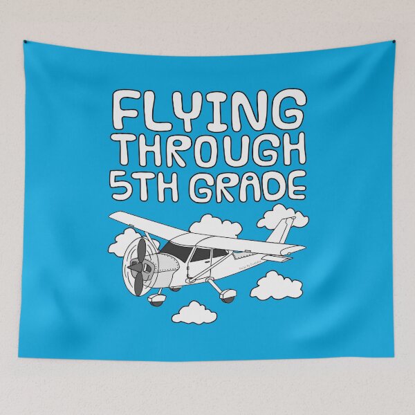 Item preview, Flying Through 5th Grade, Plane, Back To School designed and sold by doodlerob.