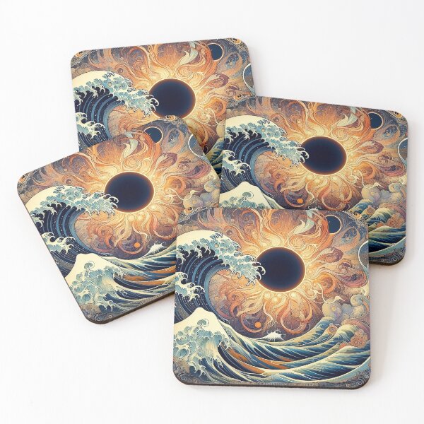 Item preview, The Great Wave and a Solar Eclipse designed and sold by Litmus.