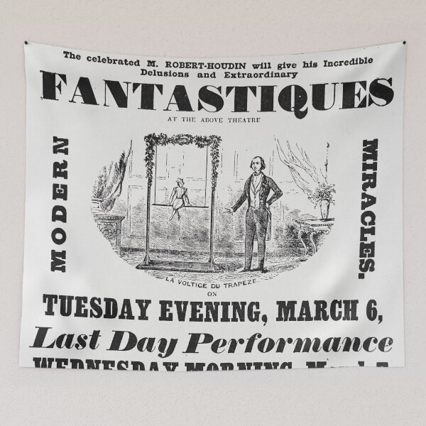 Item preview, Robert Houdin Vintage Magic poster art designed and sold by Vintage Designs +.