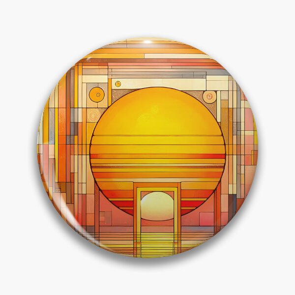 Item preview, Portara of the Sun | Geometric Greek Sunrise Wall Art | Stoneflower-Art designed and sold by Stoneflower-Art.