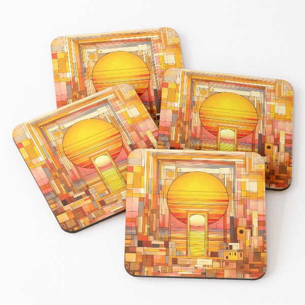 Item preview, Portara of the Sun | Geometric Greek Sunrise Wall Art | Stoneflower-Art designed and sold by Stoneflower-Art.