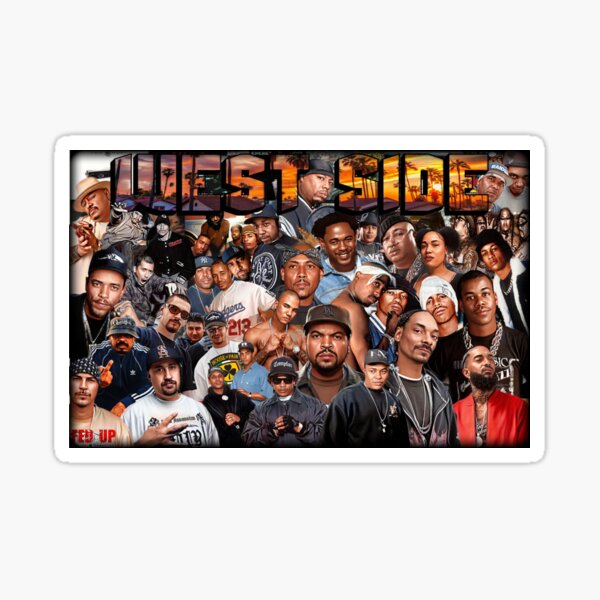 Item preview, West Side Hip-Hop Legends Collage designed and sold by Fed Up Design & Creation.