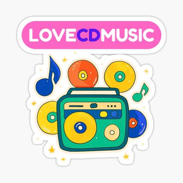 Artikel-Vorschau von Love CD Music – Retro Disc Blast Tee, designt und verkauft von Arrow1.