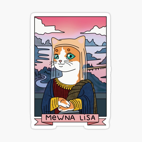 Item preview, Mewna Lisa  designed and sold by RandomCuteness.
