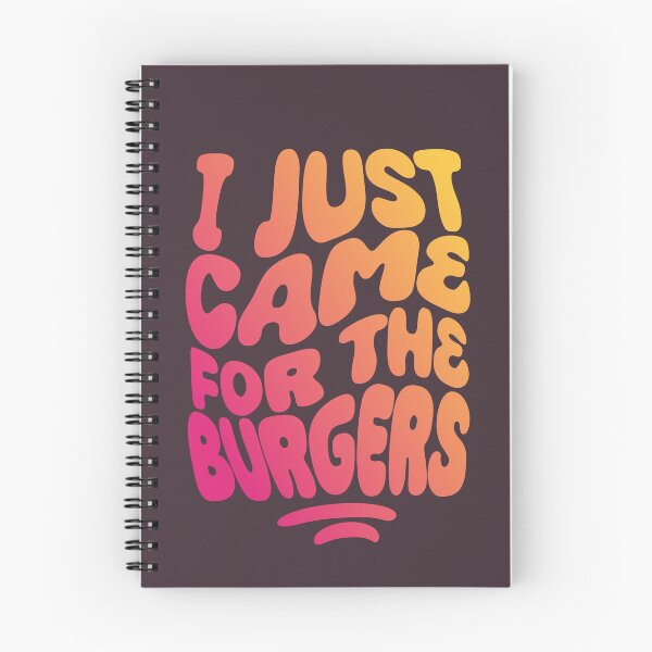 Item preview, I Just Came For The Burgers | 60s Psy Lettering designed and sold by monkeybusiness.pt.