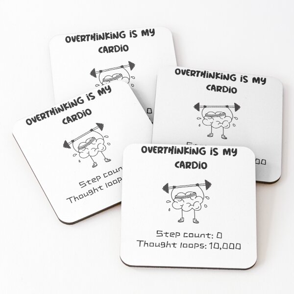 Item preview, Overthinking is my cardio overthinking t-shirt designed and sold by PiccoTees.