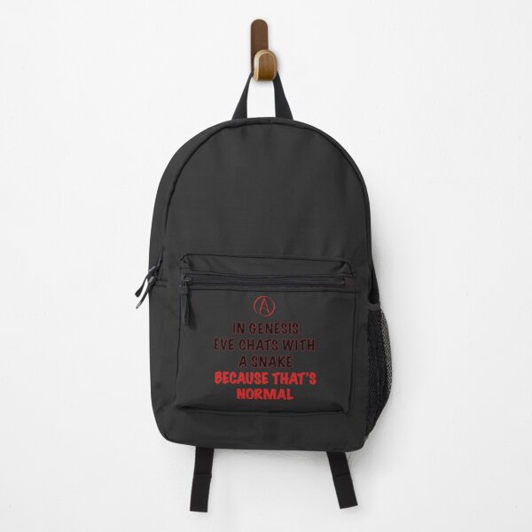 Item preview, Funny Atheist Quote – In Genesis Eve Chats with a Snake Like It’s Normal designed and sold by Atheist-Heaven.
