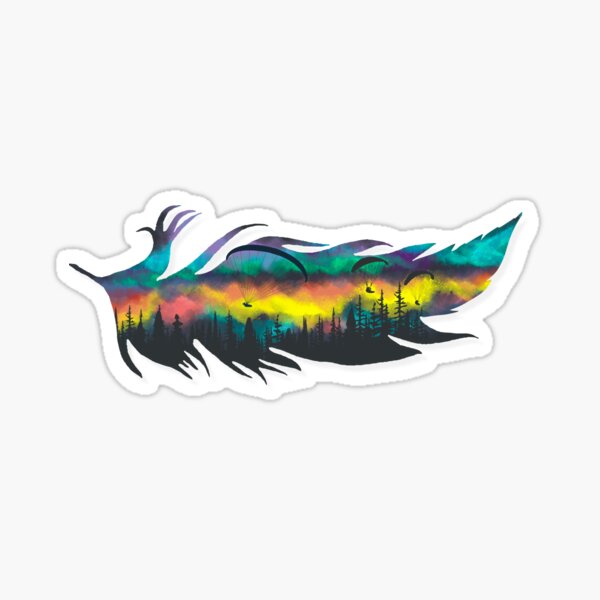 Aperçu de l'œuvre Parapente. Plumes. créée et vendue par tabemisa.
