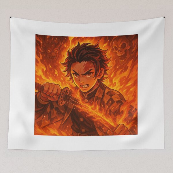 Item preview, Tanjiro – Breath of Flame Awakening designed and sold by Treyyu.