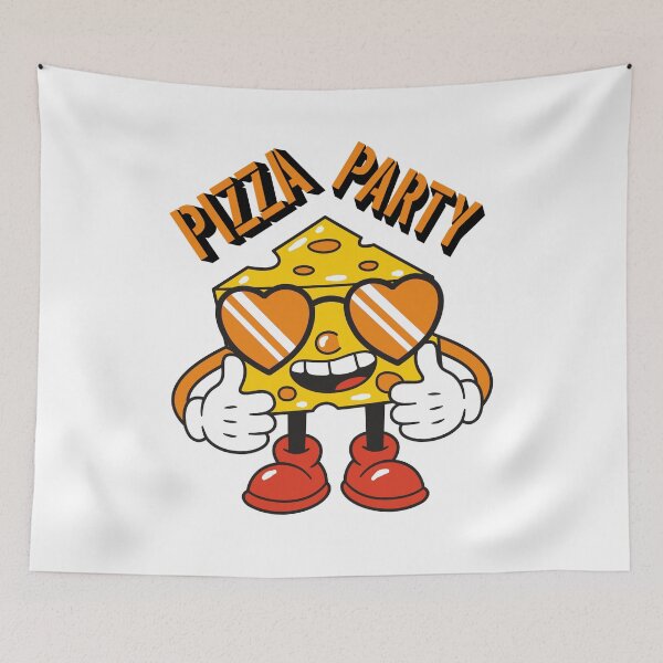 Item preview, Pizza Party – Fun and Cheesy Design for Food Lovers and Celebration Vibes designed and sold by ArtsyExplorer.