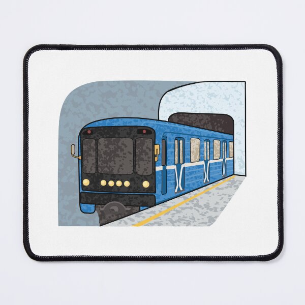 Item preview, Urban Motion: Colorful Metro Train Illustration designed and sold by NOMADIC ART.