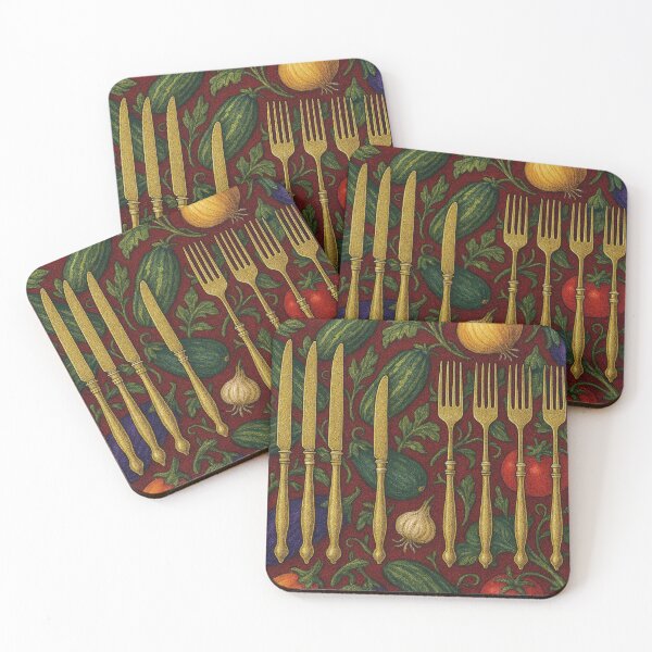 Item preview, Golden cutlery on a table designed and sold by Sigtrix.