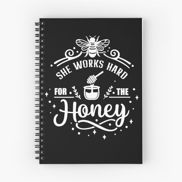 Item preview, She works hard for the Honey hard working Bee designed and sold by Trenddesigns24.
