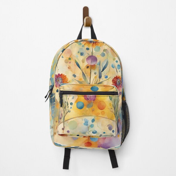Item preview, Watercolor Florals Pattern , Mandala ,Pastel Gold Blue Orange, Feminine Romantic Elegant Pattern designed and sold by KolorellaS.
