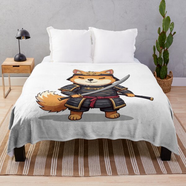Item preview, Shiba Samurai – Brave Warrior Dog Art designed and sold by MzulhilmiZam.