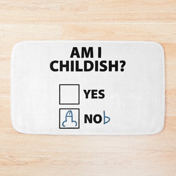 Item preview, Am I Childish? designed and sold by Angry Swan Designs.