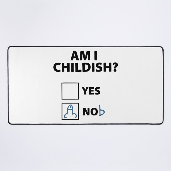 Item preview, Am I Childish? designed and sold by Angry Swan Designs.