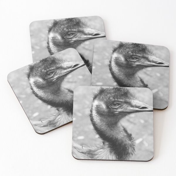 Item preview, Emu Head Black And White designed and sold by MercerImages.