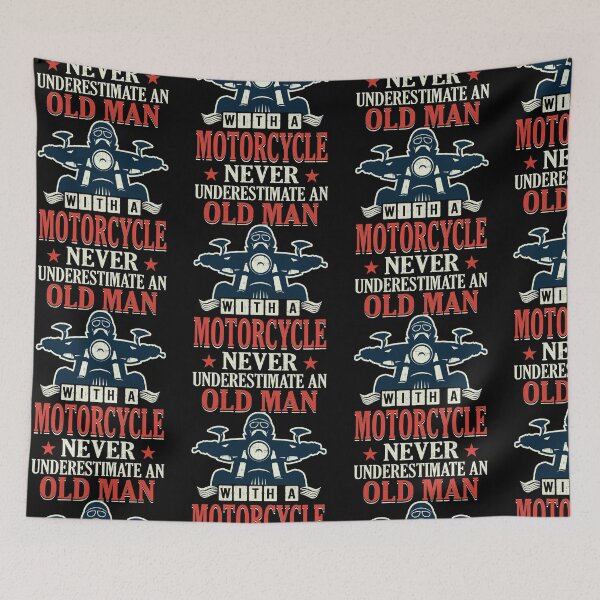Item preview, Motorcycle Biker Never Underestimate An Old Man designed and sold by Danny Cuevas.
