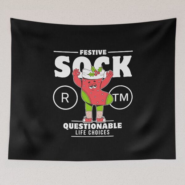 Item preview, Festive sock designed and sold by Peerless-Prime.