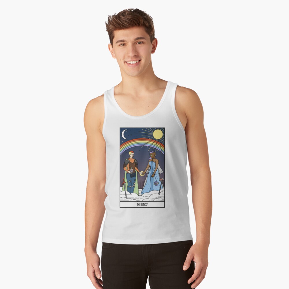 Discover "The Gays" Tarot Card Tank Top