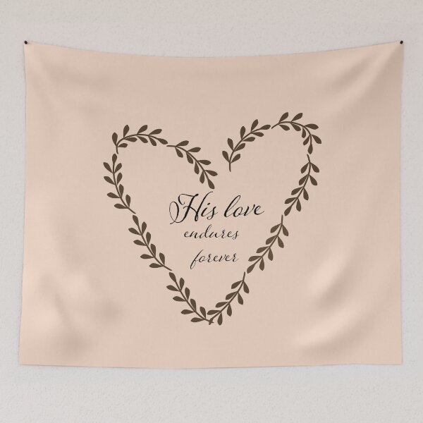 Item preview, His Love Endures Forever – Psalm 136:26 | Bible Verse | Inspirational  designed and sold by JirehKollezion.