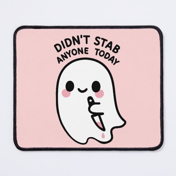 Item preview, Cute Ghost - Didn’t Stab Anyone Today designed and sold by FarieArt.
