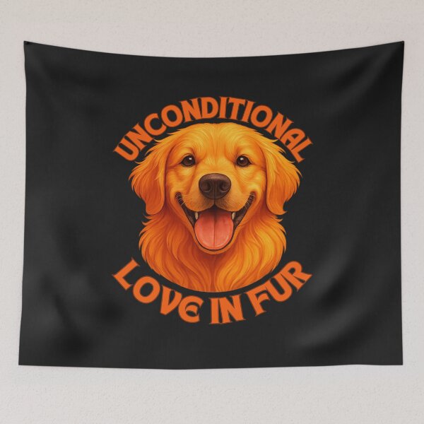 Item preview, Unconditional Love In Fur: Golden Retriever Emotional Pet Lover Art designed and sold by elynne9.