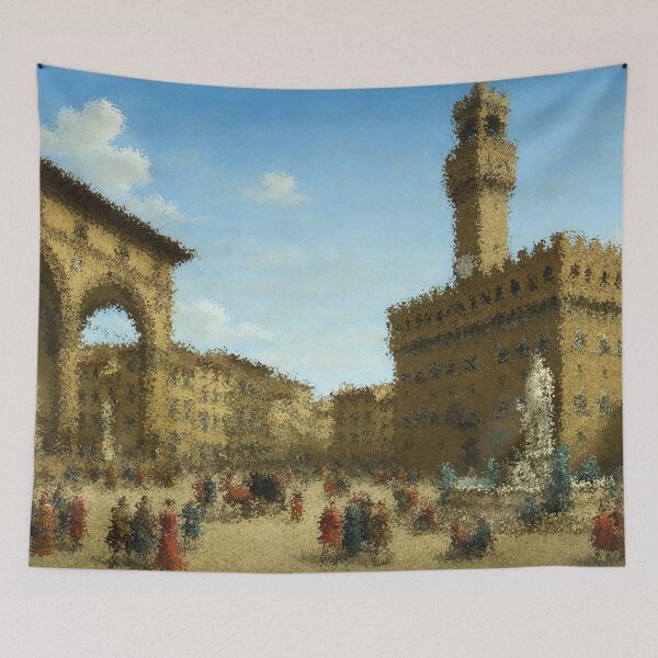 Item preview, Busy square in Florence designed and sold by Sigtrix.
