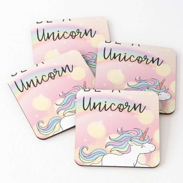 Item preview, Be a Unicorn – Magical Rainbow Poster designed and sold by Breaking Shop.