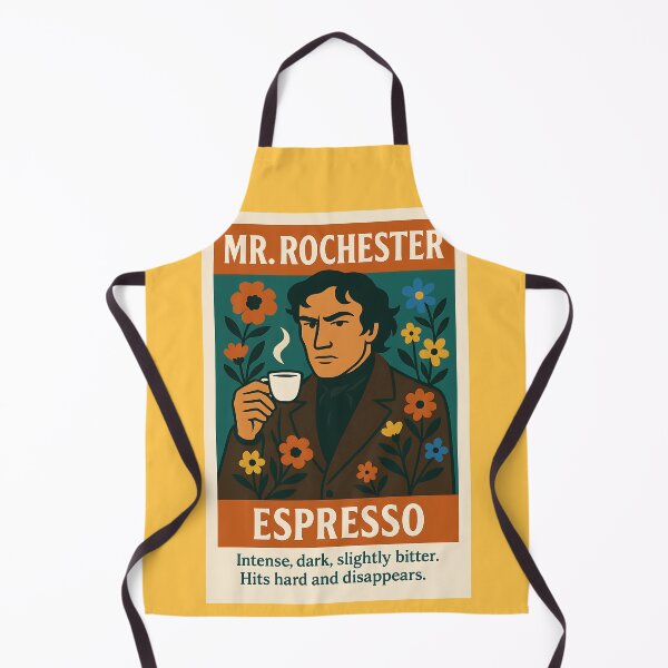 Item preview, Mr. Rochester as Espresso – Dark Literary Character Coffee Art designed and sold by GlitchBaby.