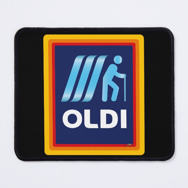 Item preview, Oldi Supermarket parody sticker t-shirt 01 designed and sold by OuterShellUK.