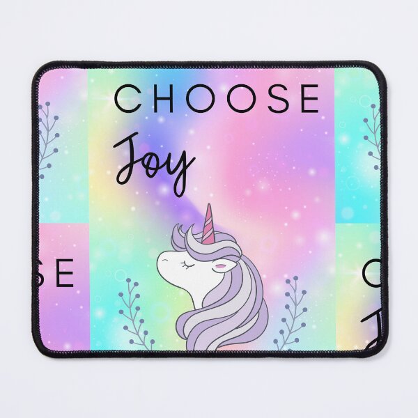 Item preview, Choose Joy – Pastel Unicorn Inspiration Poster designed and sold by Breaking Shop.