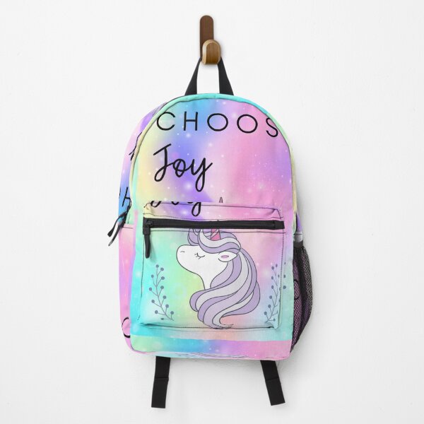 Item preview, Choose Joy – Pastel Unicorn Inspiration Poster designed and sold by Breaking Shop.